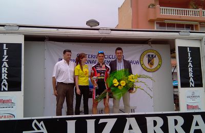 Critérium d'Ampuria Brava, Teddy Rames et Rodolfo Ménéghértti sur le podium.