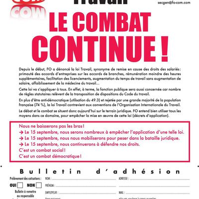 Le 15 Septembre : le combat continue