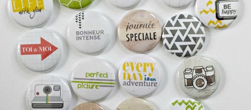 Anniversaire Badges Folie