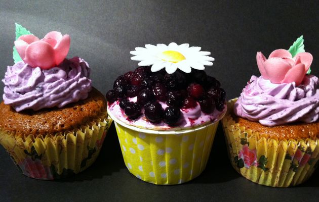 Cupcakes aux myrtilles