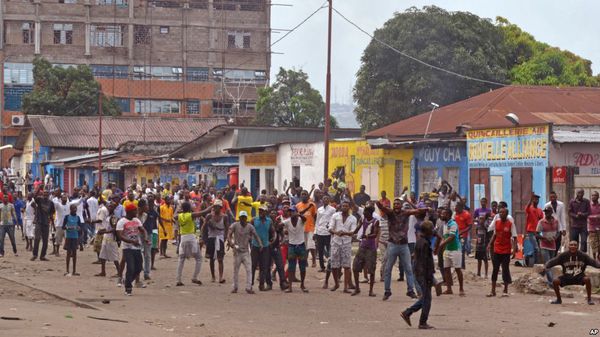 Emeutes à Kinshasa en février 2015