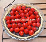 Tarte au fraise et chocolat