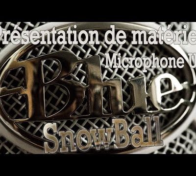 Présentation - Microphone USB Blue SnowBall Ice