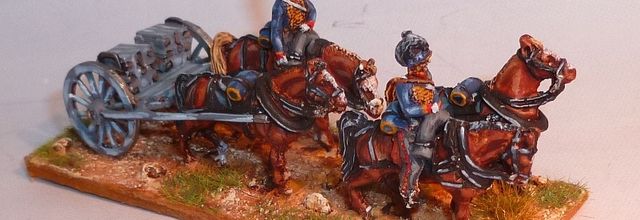 Lasalle : Train d'artillerie anglaise et skirmishers (Warmodelling 18mm)