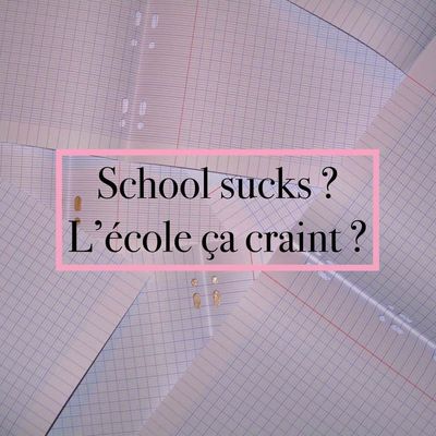 L'école ça craint ?