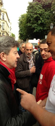 Le syndicat SAT-RATP avec Jean Luc Mélenchon pour dénoncer le harcèlement sexuel
