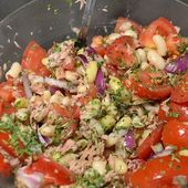 Salade haricots blancs thon cookeo |