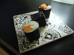 Maki sushi carotte brie de Meaux.