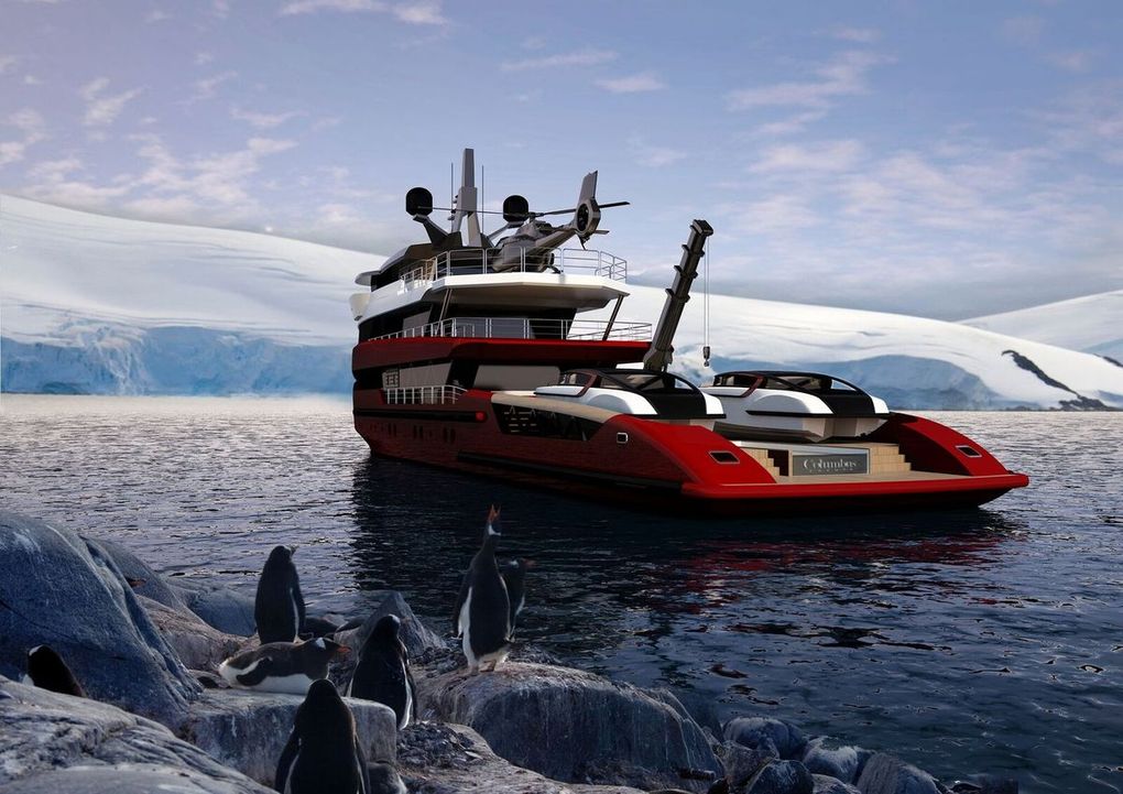 Tomahawk 52m, an amazing exploration yacht concept by Columbus Yachts