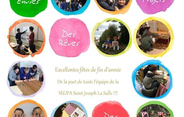 Excellentes fêtes de fin d'année à tous !