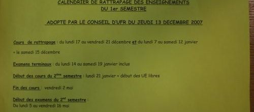 Les vacances, c'est aussi les cours
