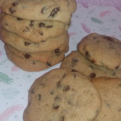 Méga cookies à la farine complète 