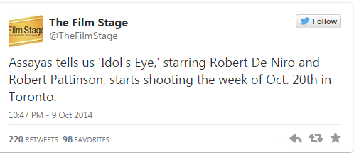 Nouveau Projet pour Robert Pattinson