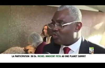 ONE PLANET SUMMIT. Michel Innocent Peya, citoyen engagé au sommet pour le climat de Paris