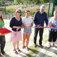 Allons : Inauguration du City stade en présence de la sous-préfète...