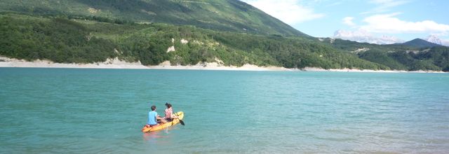 Lac du Monteynard en kayak
