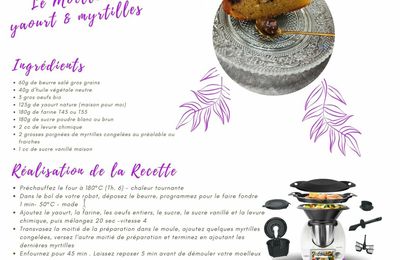 Moelleux yaourt & myrtilles ou Blueberry Cake