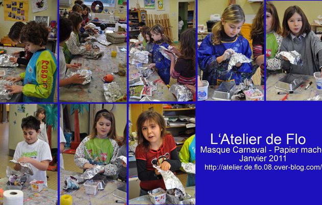 Préparation du Carnaval à l'Atelier Enfant