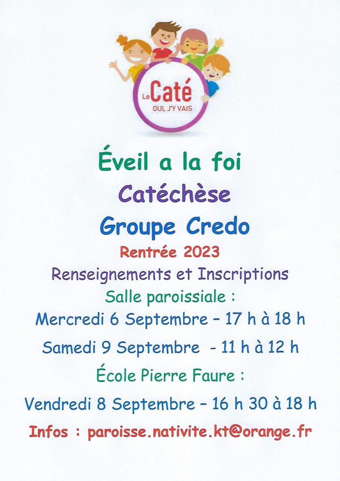 Caté Page De Garde Cahier De Catéchisme Paroisse de la Nativité - Chauffailles.