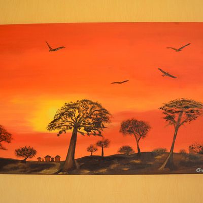 Coucher de soleil Africain