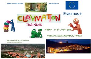 CLAYMATION ERASMUS+ TRAINING- 1st-8th of MAY 2016