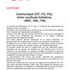 Loi travail:  Communiqué CGT, FO, FSU,  Union syndicale Solidaires,  UNEF, UNL, FIDL