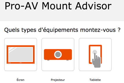 Le "Mount configurator" signé Vogels