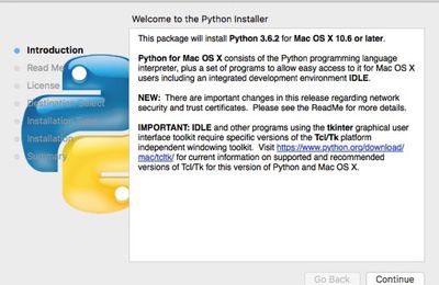 Install Python 3 6 Mac