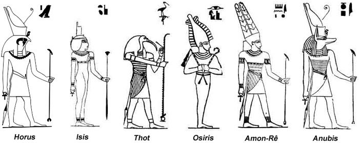 Voici quelques photos des dieux et des autres croyances des égyptiens ...