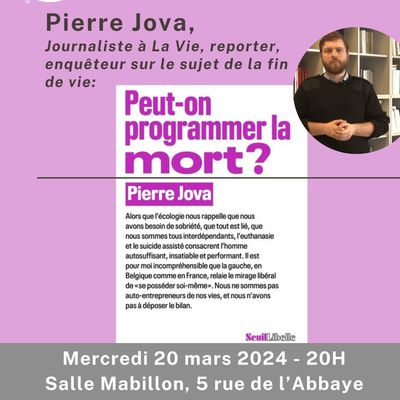 Conference avec Pierre Jova sur la fin de vie