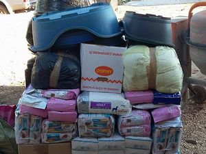 Mars 2018 - le transport de dons arrivé au refuge de Cambiando Miradas à Ecija et comme d'habitude la facturation qui fait preuve !