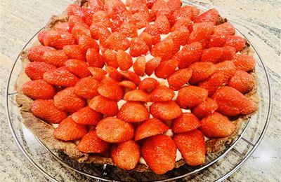 Tarte IGbas aux fraises avec ou sans Thermomix