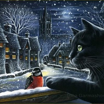 Les chats par les peintres - Irina Garmashova