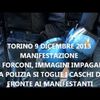 9 12 2013 - Torino, la polizia si toglie i caschi e si schiera con i forconi - VIDEO