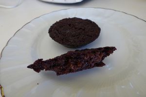 Fondant aux flocons de quinoa et chocolat ( vegan et sans gluten )