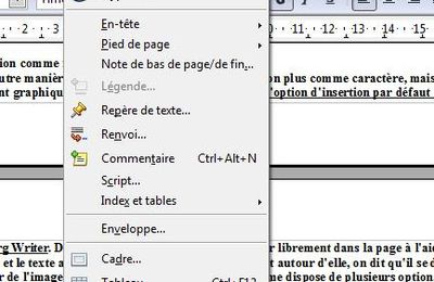 Tutorial : Oo.o 3 - Writer - Travailler avec des illustrations. (4/x)