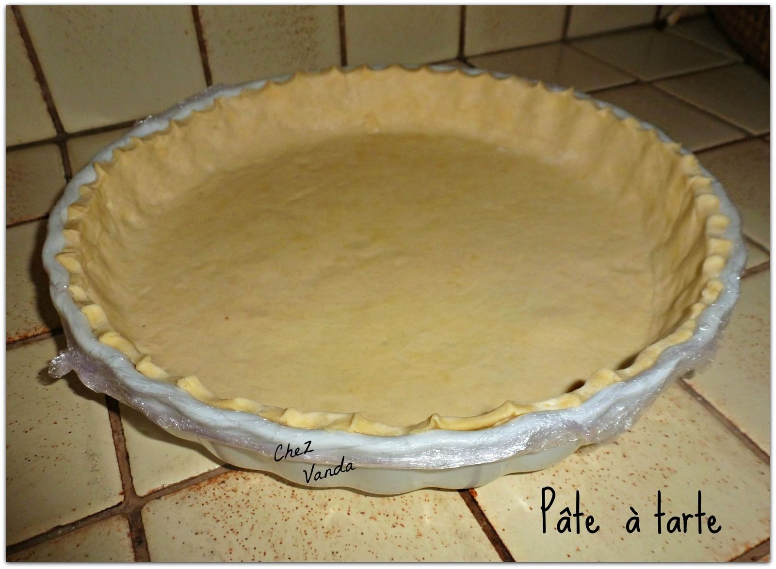 Recette Pâte Brisée Allégée Weight Watchers Pâte à tarte - Chez Vanda