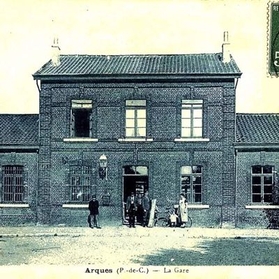 CP gare d'Arques (coté cour)