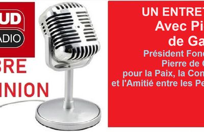 Un entretien avec Pierre de Gaulle, Président de la Fondation Pierre de Gaulle  pour la Paix, la Concorde  et l'Amitié entre les Peuples