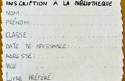Inscription à la bibliothèque