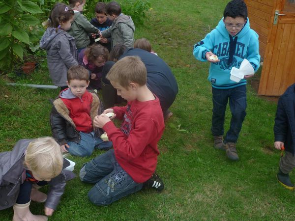 Parcours de senteurs avec les tous petits