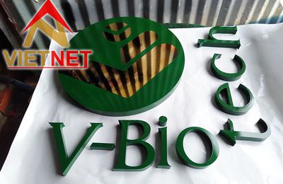 Logo và chữ nổi V-Biotech