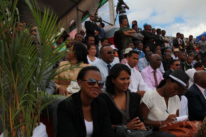 Dans le cadre du IIè anniversaire de la IVèRépublique, le couple présidentiel, Andry et Mialy Rajoelina, a inauguré le «Coliseum de Madagascar» sis à Antsonjombe. 4è partie. Photos: Harilala Randrianarison