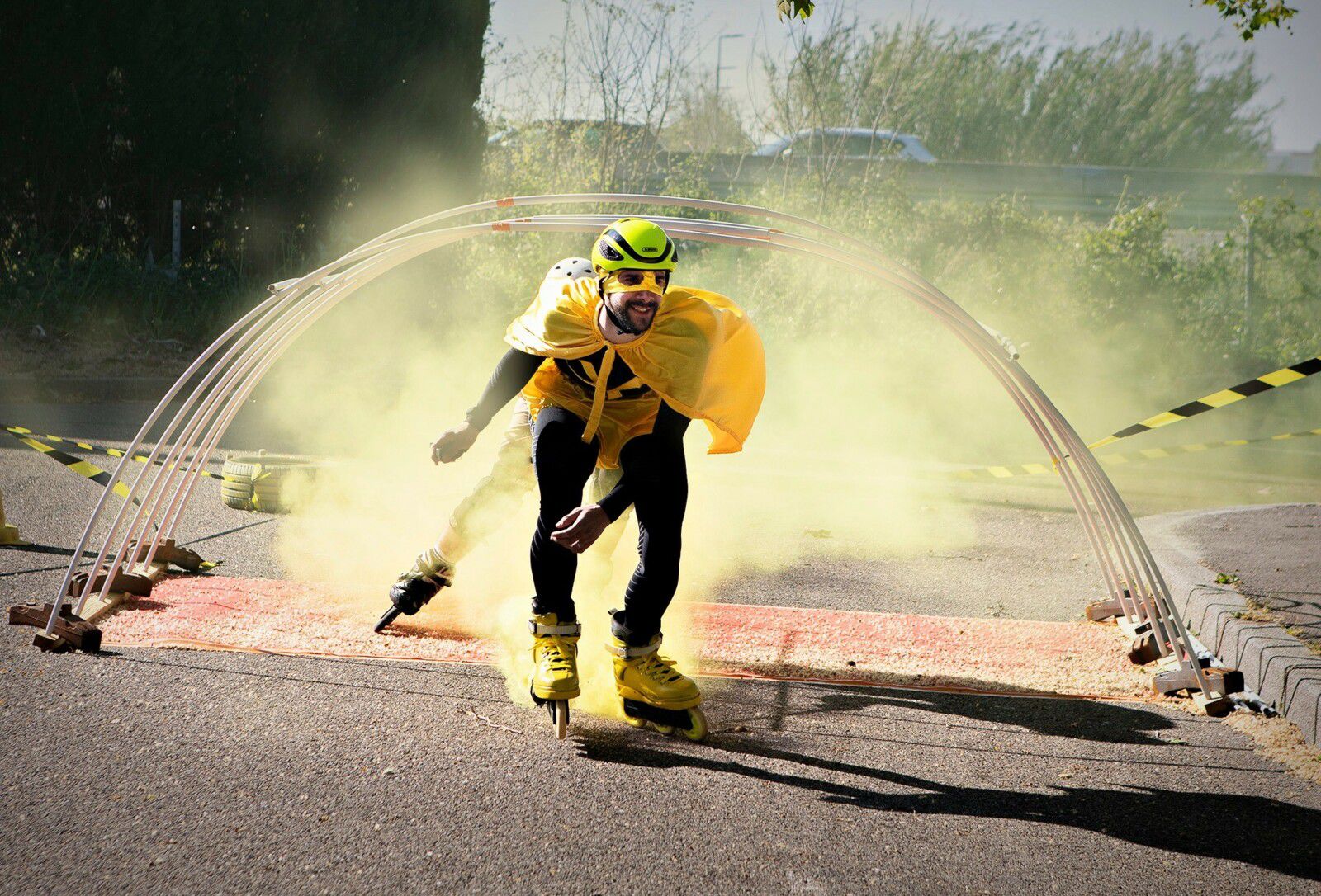 super, Yellow-skatecross, roller-club-nimes, ludique, convivial