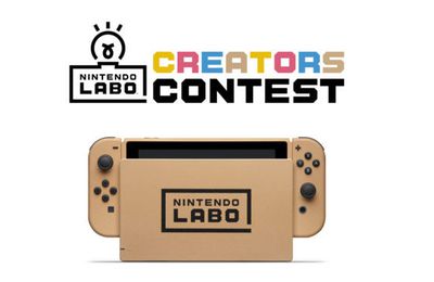 Nintendo tenant le nouveau concours Labo, les prix comprennent une Nintendo Switch inspiré du carton de collection
