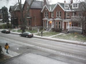Kingston sous la neige