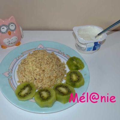 Bowl cake pomme kiwi à la cannelle