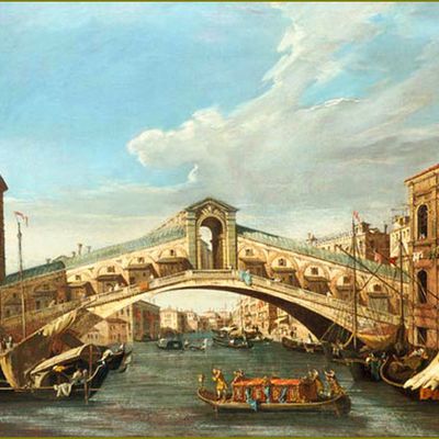 Venise par les peintres -    Canaletto (1697-1768) -  Pont du Rialto - Venise