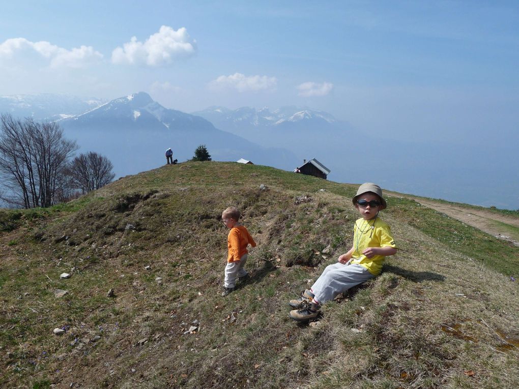 Parce que la montagne ce n'est pas que toute seule ! mais aussi avec deux loulous qui s'en donnent à coeur joie, là haut !