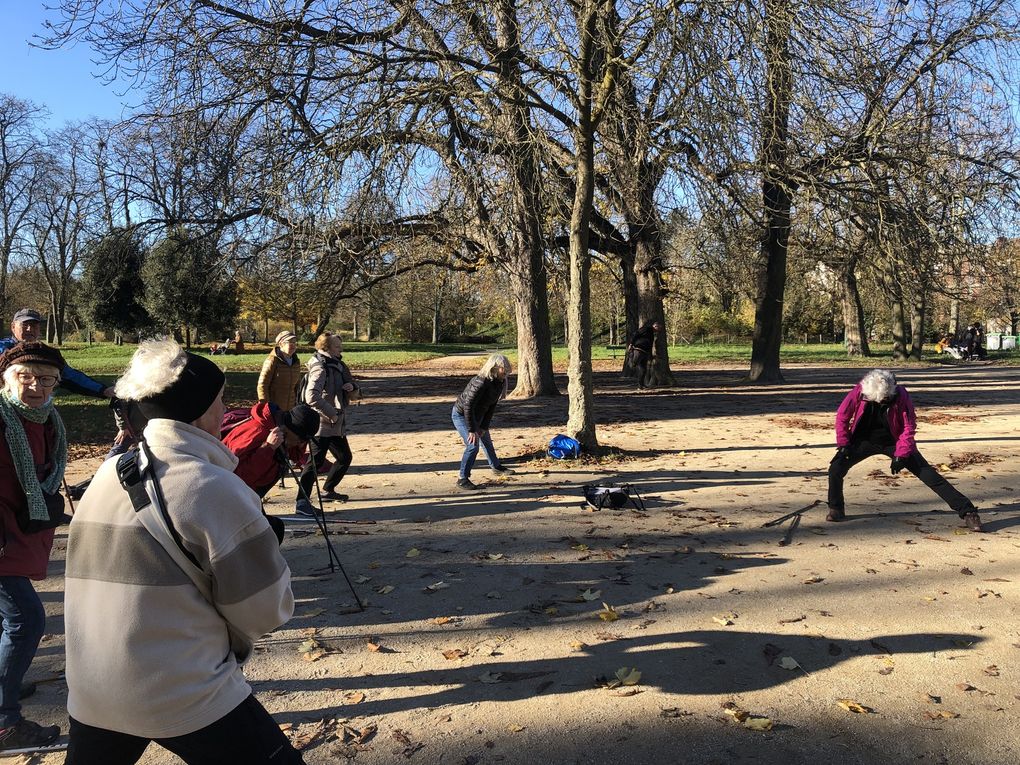 Marche nordique au bois de Vincennes, 8 km.